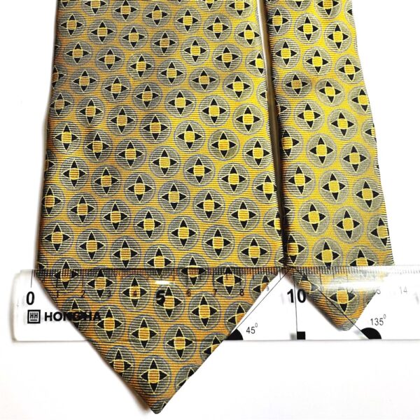 1204-Caravat/Cà vạt nam-JUNKO SHIMADA silk tie 9.6cm-Gần như mới3