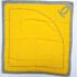 1021-Khăn lụa vuông-Must de Cartier burgundy and yellow chain scarf0