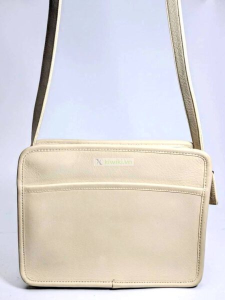1478-Túi đeo chéo-COACH white leather crossbody bag - KIWIKI BOUTIQUE