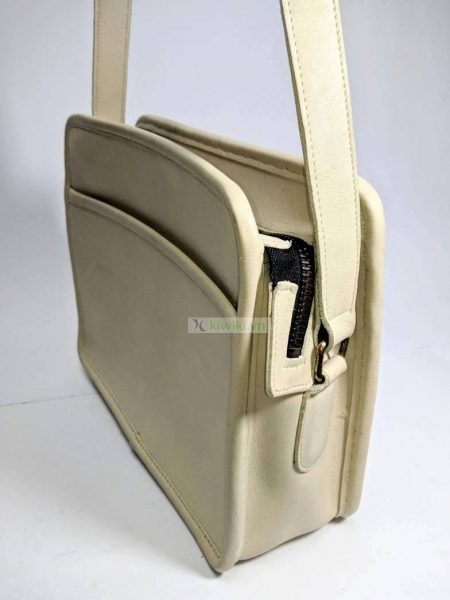1478-Túi đeo chéo-COACH white leather crossbody bag5