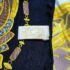 1022-Khăn lụa-CARIER Must de Cartier Egyptian Scarab scarf-Gần như mới4