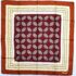 1023-Khăn lụa vuông-Must de Cartier Burgundy “Double C” scarf-Khá mới0