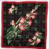 1027-Khăn-Nina Ricci Lily flower vintage scarf (~85cm x 85cm)0
