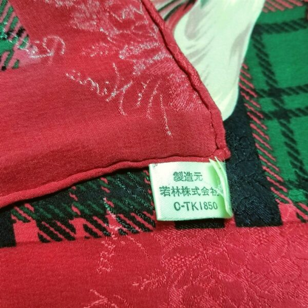 1027-Khăn lụa vuông-Nina Ricci Lily flower vintage scarf (~86cm x 86cm)-Khá mới6