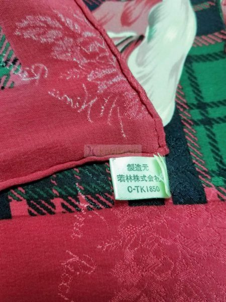 1027-Khăn-Nina Ricci Lily flower vintage scarf (~85cm x 85cm)5