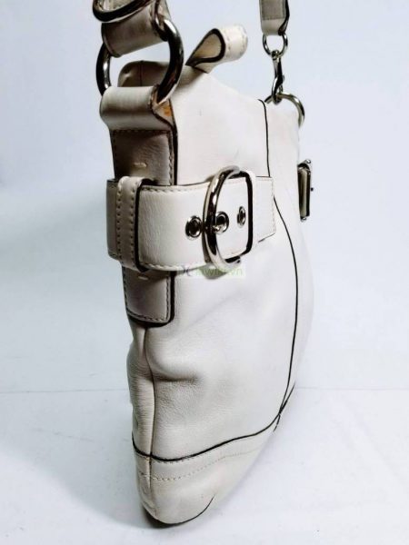 1468-Túi đeo chéo-Coach white leather messenger bag4