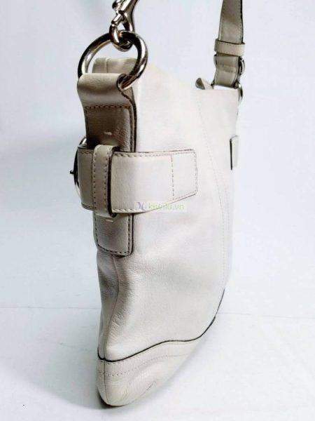 1468-Túi đeo chéo-Coach white leather messenger bag6