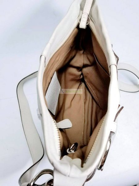 1468-Túi đeo chéo-Coach white leather messenger bag7