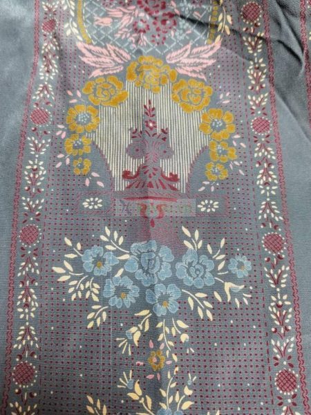 1030-Khăn-Lancetti Gray vintage square scarf (~85cm x 85cm)4