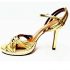 1238-Sandals size 38-GRACE CONTINENTAL gold metallic sandals1