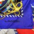 1031-Khăn lụa vuông-Lancel Paris vintage scarf-Gần như mới4