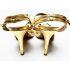 1238-Sandals size 38-GRACE CONTINENTAL gold metallic sandals3
