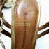 1238-Sandals size 38-GRACE CONTINENTAL gold metallic sandals4