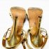 1238-Sandals size 38-GRACE CONTINENTAL gold metallic sandals6