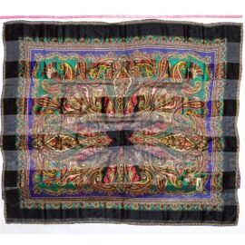1033-Khăn lụa vuông-Yves Saint Laurent foulards vintage scarf (~100cm x 102cm)