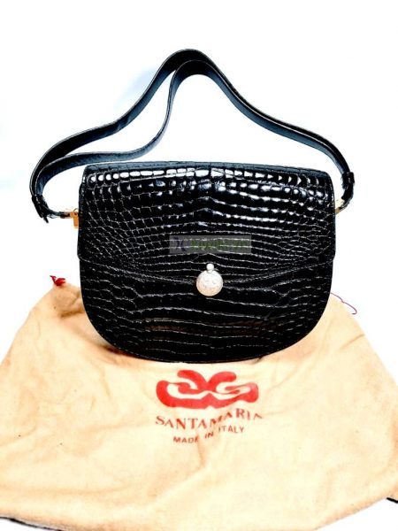 1305-Túi đeo vai-Santamaria crocodile skin shoulder bag12