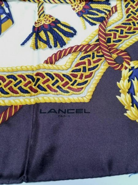 1048-Khăn-Lancel drums pattern scarf (~88cm x 88cm)3