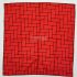 1049-Khăn-Pierre Balmain Red rectangular scarf (~78cm x 78cm)0