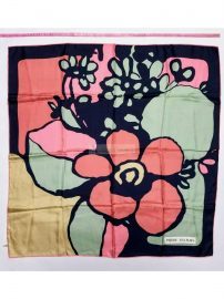 1050-Khăn-Pierre Balmain flower pattern scarf (~78cm x 78cm)