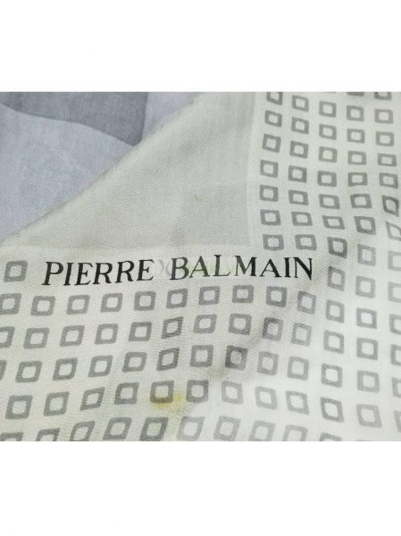 1051-Khăn-Pierre Balmain gray scarf (~78cm x 78cm)2