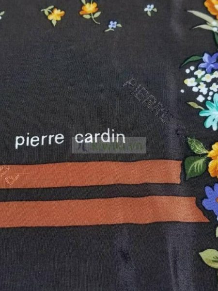 1052-Khăn-Pierre Cardin floral scarf (~75cm x 75cm)2