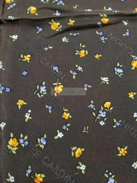 1052-Khăn-Pierre Cardin floral scarf (~75cm x 75cm)4
