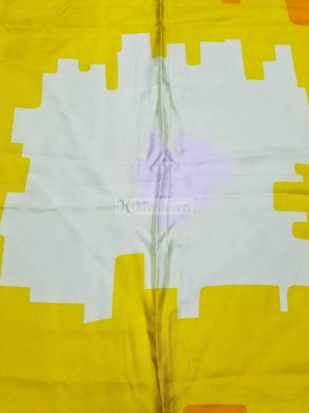 1053-Khăn-Pierre Cardin yellow background scarf (~77cm x 77cm)1
