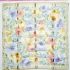 1054-Khăn-Pierre Cardin floral scarf (~88cm x 88cm)0