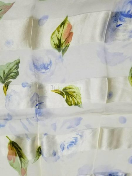 1055-Khăn-Pierre Cardin floral scarf (~85cm x 85cm)1