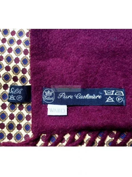 1056-Khăn-Wako Pure Cashmere Pure Silk men scarf (~160cm x 30cm)2