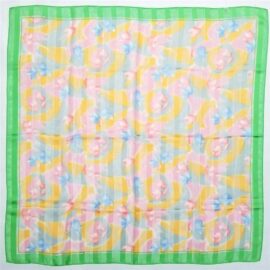 1057-Khăn vuông-Japan polyester scarf (~88cm x 88cm)-Như mới