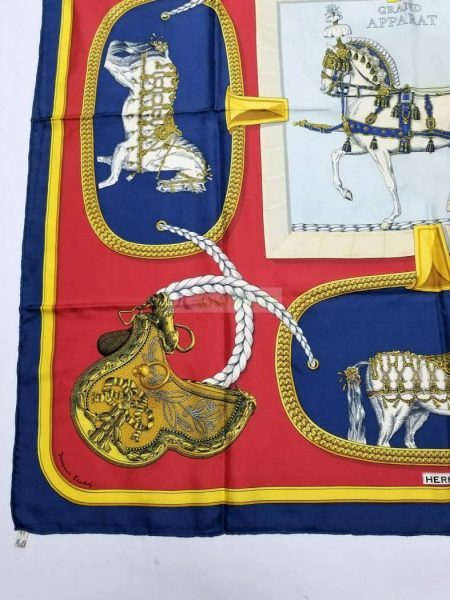 1045-Khăn lụa-HERMES Grand Apparat scarf2
