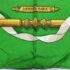 1046-Khăn lụa-HERMES Ferronnerie green scarf-Đã sử dụng9