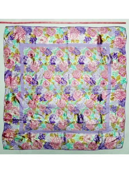 1062-Khăn-Billblass silk floral scarf (~86cm x 86cm)0