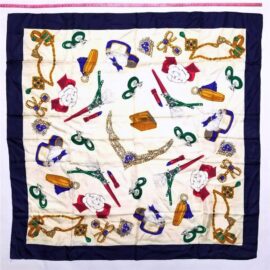 1065-Khăn lụa vuông-Jewelry silk scarf (~88cm x 88cm)