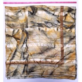 1066-Khăn lụa vuông-Yukiko Hanai scarf (~110cm x 110cm)-Khá mới