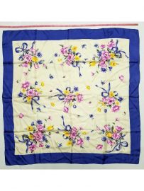 1067-Khăn-Korea floral scarf (~86cm x 86cm)