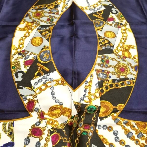 1119-Khăn lụa-Fake CHANEL silk scarf (~88 x 88cm)-Không giao dịch3