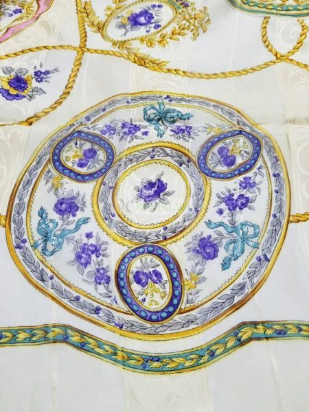 1073-Khăn-Lasserre Paris floral scarf (~85cm x 85cm)4