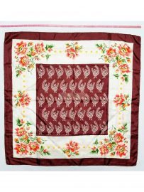 1077-Khăn-Japan silk floral scarf (~78cm x 78cm)