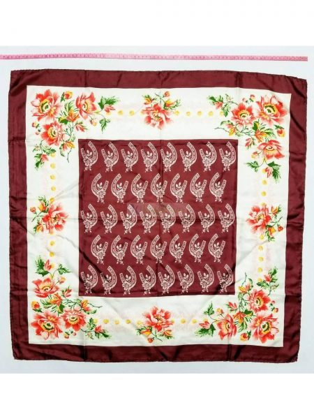1077-Khăn-Japan silk floral scarf (~78cm x 78cm)0