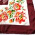 1077-Khăn lụa vuông-Floral silk scarf (~78cm x 78cm)-Khá mới3