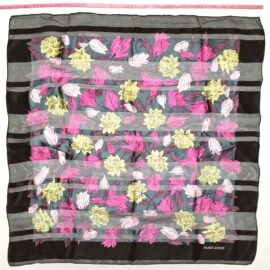 1084-Khăn lụa vuông-Hardy Amies silk scarf (~77cm x 77cm)-Gần như mới