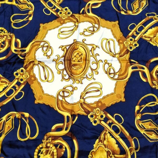 1087-Khăn lụa vuông-Kawabe Tokyo silk scarf (~78cm x 78cm)-Khá mới2