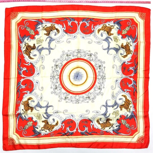 1093-Khăn lụa vuông-Silk scarf (~75cm x 75cm)-Khá mới0