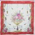 1095-Khăn-Belle Rose floral scarf (~87cm x 87cm)0