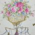 1095-Khăn-Belle Rose floral scarf (~87cm x 87cm)1