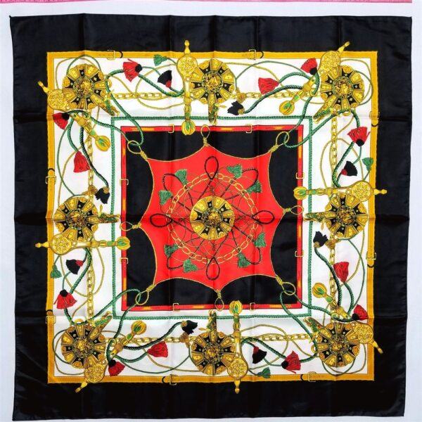 1098-Khăn vuông-Polyester scarf (~88cm x 88cm)-Gần như mới0