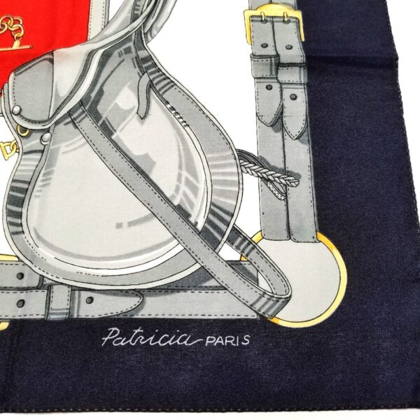 1101-Khăn vuông-Patricia Paris polyester scarf (~75cm x 75cm)-Khá mới3