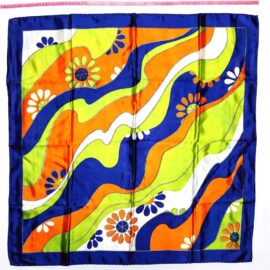1107-Khăn vuông-Polyester scarf (~78cm x 78cm)-Gần như mới